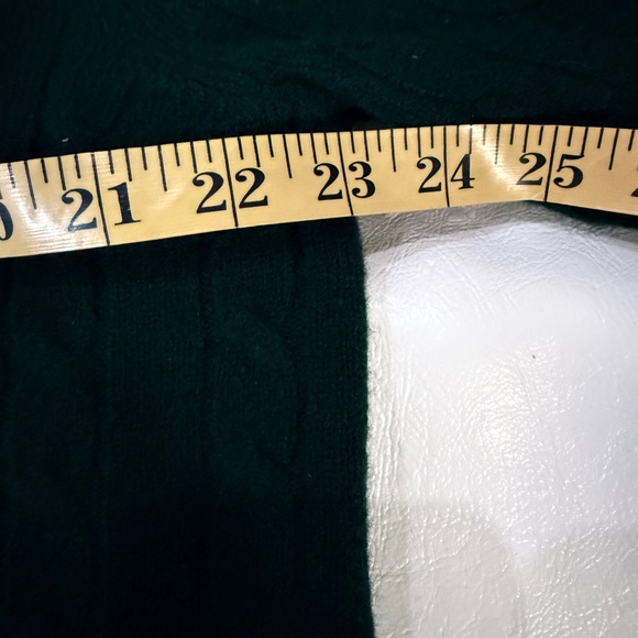Brooks Brothers Dark Green Cable Knit Crewneck Sweater - Picture 5 of 6